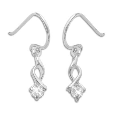 Strass Ohrhänger Ohrringe 925 Silber