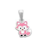 Kinder Anhänger Fuchs rosa 925 Silber Mädchenanhänger Kinder Anhänger Fuchs rosa 925 Silber Mädchenanhänger