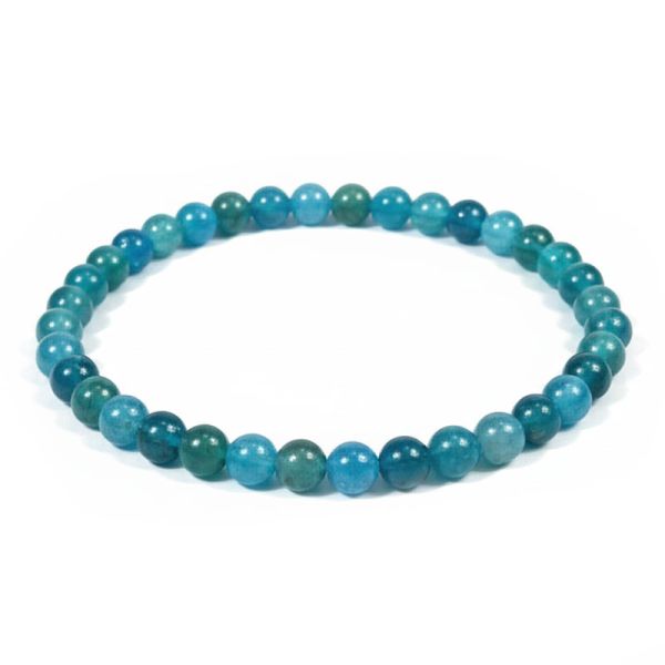 Kugel-Armband Apatit blau 4,5-5 mm 19,5 cm