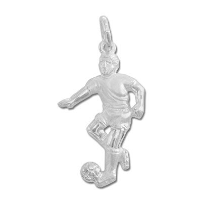 Fussballspieler Anhänger 925 Silber