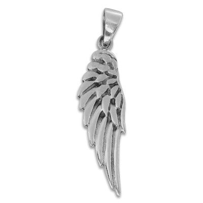Gothic Schmuck Engelsflügel Anhänger 925 Silber
