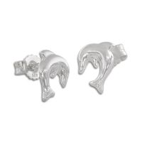 Delphin Ohrstecker 925 Silber Echtschmuck Ohrringe Kinder Damen Delphin Ohrstecker 925 Silber Echtschmuck Ohrringe Kinder Damen
