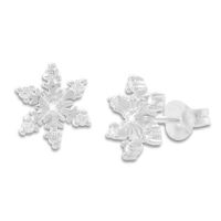 Eiskristall Ohrstecker mit 7 Zirkonia Steinen weiß 925 Silber Eissterne für Damen und Mädchen Eiskristall Ohrstecker mit 7 Zirkonia Steinen weiß 925 Silber Eissterne für Damen und Mädchen