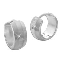 ChainsHouse Creolen Ohrringe Edelstahl - Ohrstecker Mit Ketten Design Für Herren & Damen