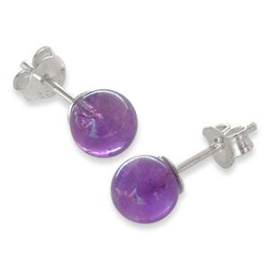 Amethyst Ohrstecker Ohrringe 6 mm 925 Silber