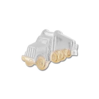 Truck Ohrstecker bicolor 925 Silber