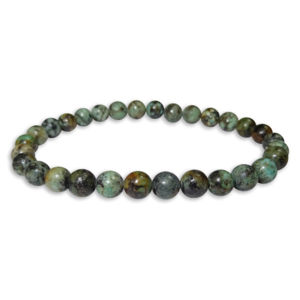 Kugel Armband Chrysokoll 6 mm 19 cm Edelsteinarmband Damen Herren