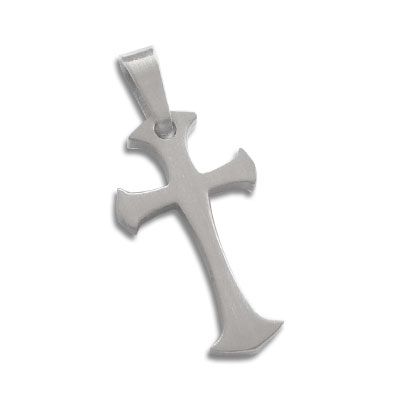 Edelstahl Anhänger Kreuz
