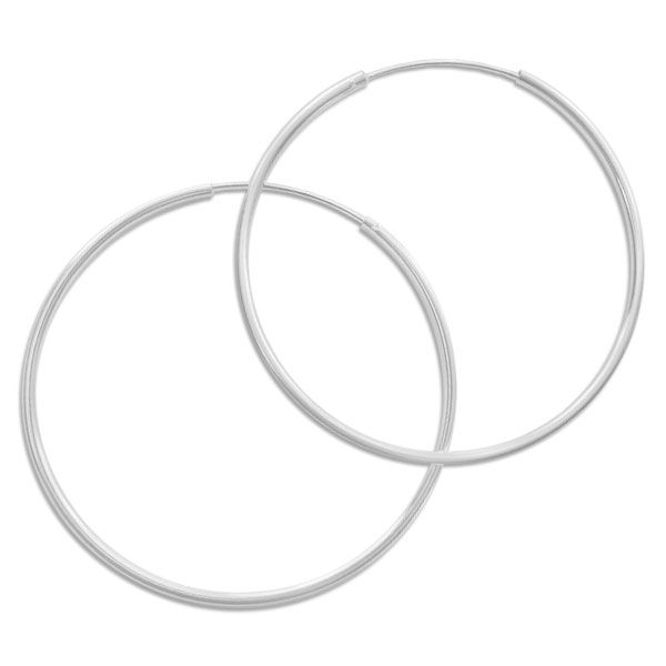 Creolen 55 x 2 mm 925 Silber Silberohrringe rund Shop