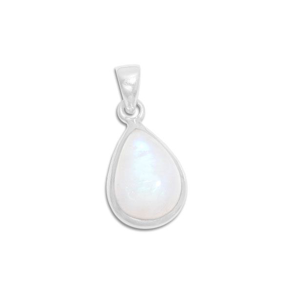 Mondstein Anhänger Tropfen 925 Silber Mondsteinschmuck