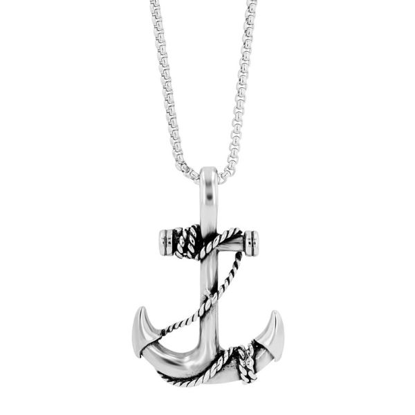 Herren Kette mit Anker aus Edelstahl