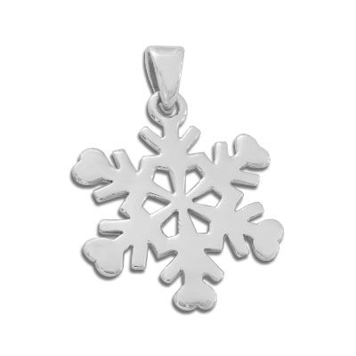 Silberanhänger Schneeflocke 925 Silber