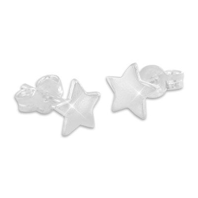 Ohrringe mit Sternen 925 Silber Ohrstecker für Mädchen und Damen