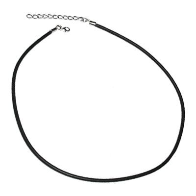 Kautschuk-Kette 3 mm schwarz 50 cm