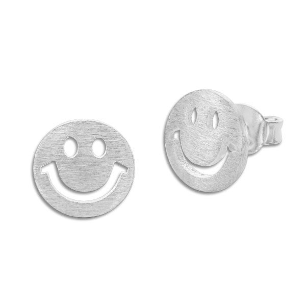 Ohrstecker mattiert rund 925 Silber Ohrringe Damen und Kinder