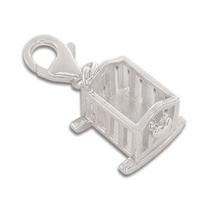 Charm Anhänger Wiege 925 Silber