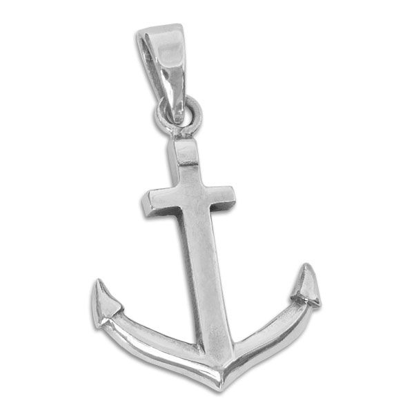 Herrenschmuck Anker Anhänger 925 Silber für Herren
