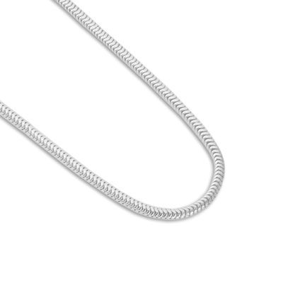 Schlangen-Kette 925 Silber 1,2 mm 36 cm kurze Silberkette