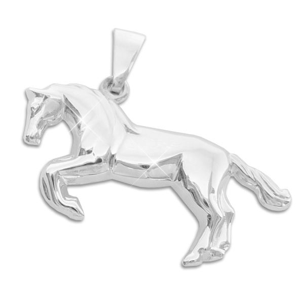 Anhänger springendes Pferd 925 Silber