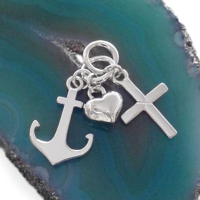 Bettel Anhänger Glaube Liebe Hoffnung 925 Silber