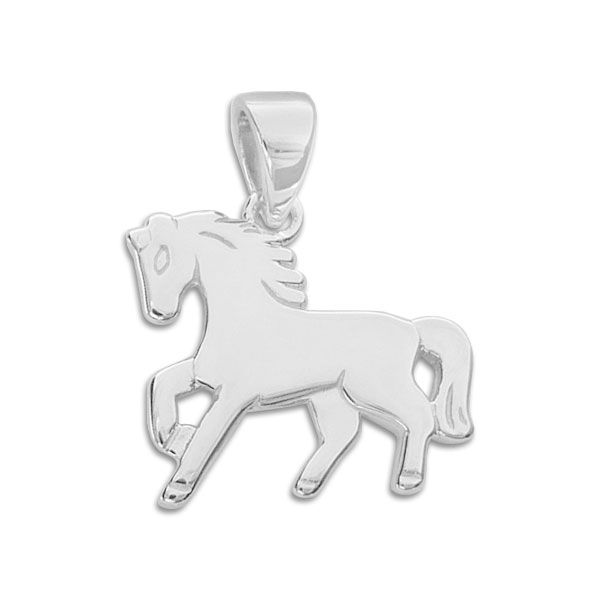 Kinder Anhänger Pferd 925 Silber Silberanhänger für Mädchen