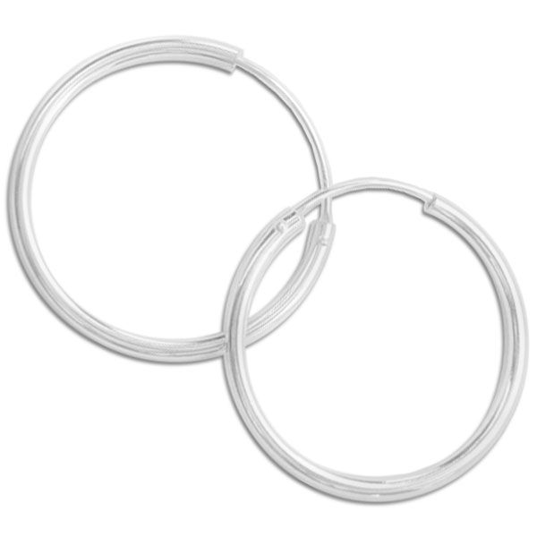 Creolen 50 x 2 mm 925 Silber große Rohrcreolen