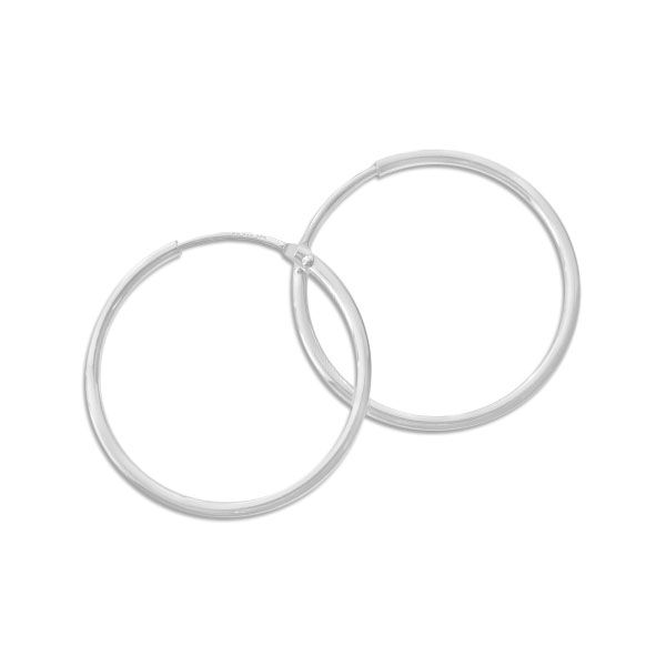 Creolen 925 Silber 25 x 1,5 mm Schmuck Ohrringe Damen