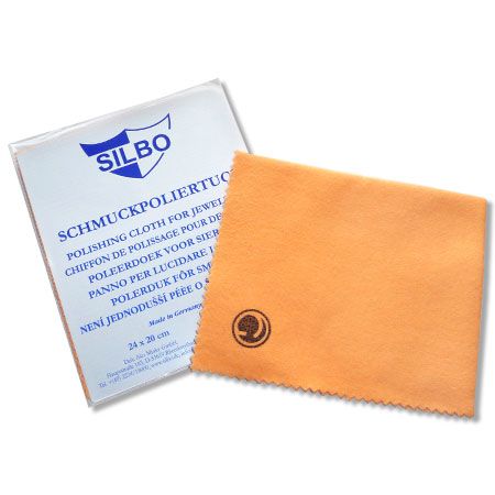 Schmuckpoliertuch Pflegetuch apricot