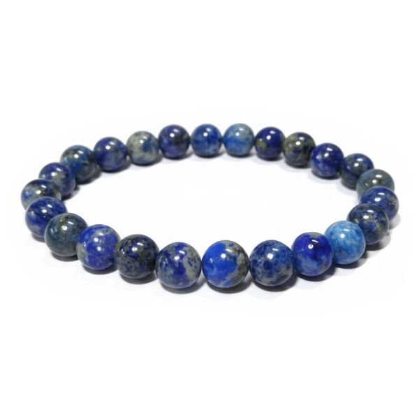 Kugelarmband Lapislazuli 8 mm 19 cm Steinarmband Herren Damen