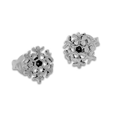 Ohrstecker mit Eiskristall 925 Silber