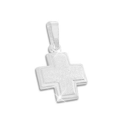 Design Kreuz Anhänger 925 Silber