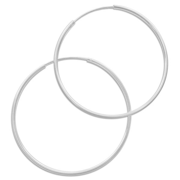 Creolen 60 x 2 mm 925 Silber 60 mm große Kreolen