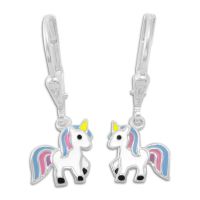 Kinder Ohrringe mit Einhörnern blau rosa lila 925 Silber 6 7 8 Jahre Kinder Ohrringe mit Einhörnern blau rosa lila 925 Silber 6 7 8 Jahre