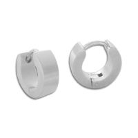 Mini Klappcreolen Edelstahl mattiert 10 x 4 mm Creolen für Damen und Herren Mini Klappcreolen Edelstahl mattiert 10 x 4 mm Creolen für Damen und Herren