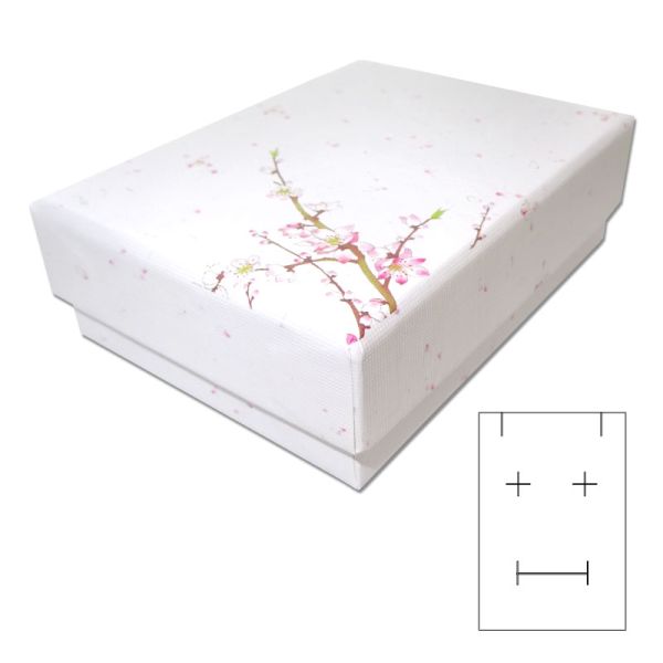 Kirschblüten Schmuck Etui universell  90 x 70 x 30 mm Schachtel