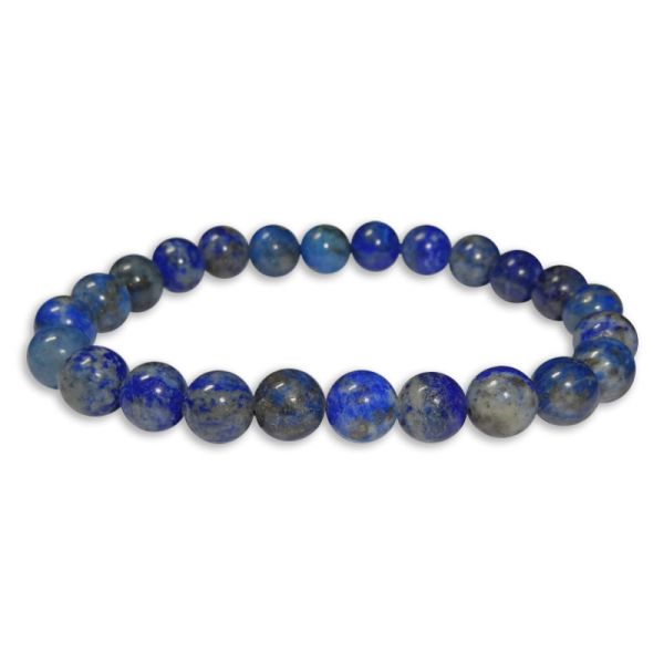 Kugelarmband Lapislazuli 8 mm 19 cm Steinarmband Herren Damen