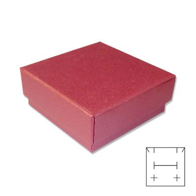 Schmuck-Verpackung universal rot 50 x 50 x 25 mm