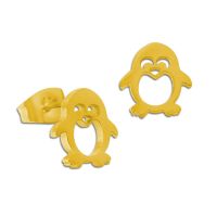 Edelstahl Ohrringe Ohrstecker Pinguin goldfarben Schmuck Edelstahl Ohrringe Ohrstecker Pinguin goldfarben Schmuck