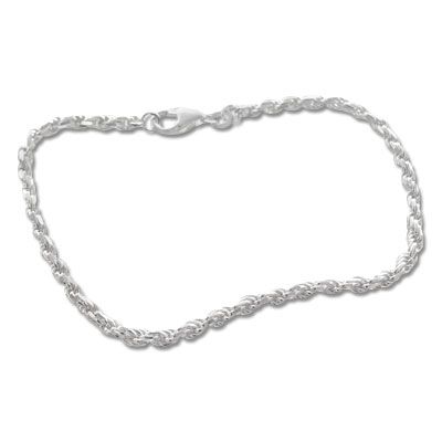 Armband Kordel 925 Silber 2 mm 19 cm