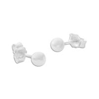 Kugel Ohrstecker 3,8 mm mattiert 925 Silber Damen und Herren Ohrringe Kugel Ohrstecker 3,8 mm mattiert 925 Silber Damen und Herren Ohrringe