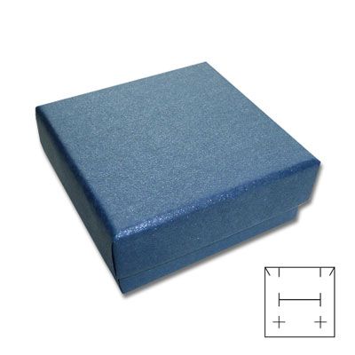 Schmuck-Verpackung universal blau 50 x 50 x 25 mm