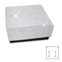 Schmuckbox Glitzer silber 55 x 55 x 25 mm Schmuckbox Glitzer silber 55 x 55 x 25 mm