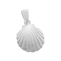 Muschel Anhänger mattiert und strukturiert 925 Silber Muschel Anhänger mattiert und strukturiert 925 Silber