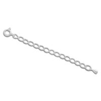 Verlängerung für Kette 925 Silber Verlängerungskette 6 cm mit Tropfen Verlängerung für Kette 925 Silber Verlängerungskette 6 cm mit Tropfen