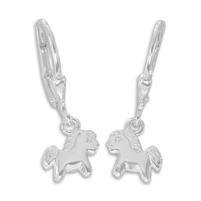 Pony Ohrringe Ohrhänger 925 Silber