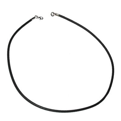 Kautschuk-Kette 3 mm schwarz 70 cm
