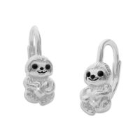 Faultier Ohrringe für Kinder mit Herz 925 Silber Kinderohrringe Tiere Faultier Ohrringe für Kinder mit Herz 925 Silber Kinderohrringe Tiere