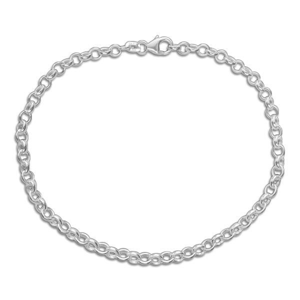 Charm Armband Erbs Armband rund 3,5 mm 20,5 cm 925 Silber