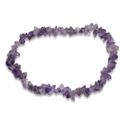 Amethyst Splitterarmband mit lila Edelsteinen