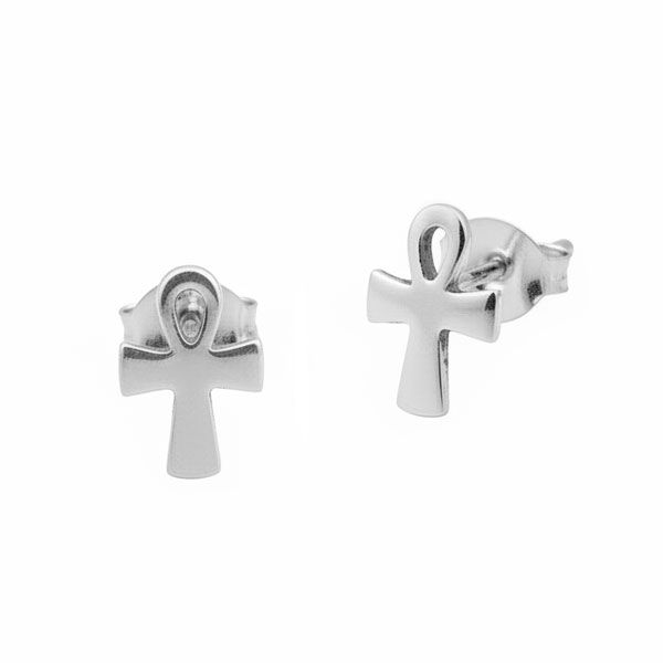 Ankh Ohrstecker 925 Silber Ohrringe mit ägyptischem Anch Symbol
